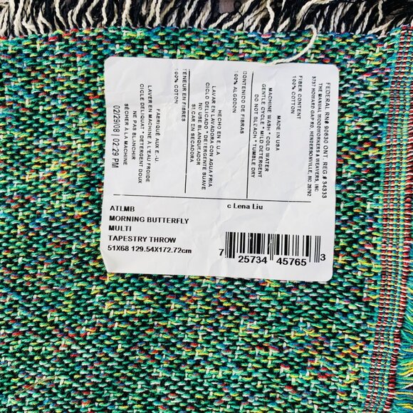 Religious Morning Butterfly Tapestry Throw Blanket Garden Adirondack Gift USA - Picture 9 of 10